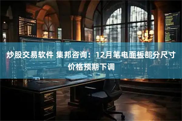 炒股交易软件 集邦咨询：12月笔电面板部分尺寸价格预期下调